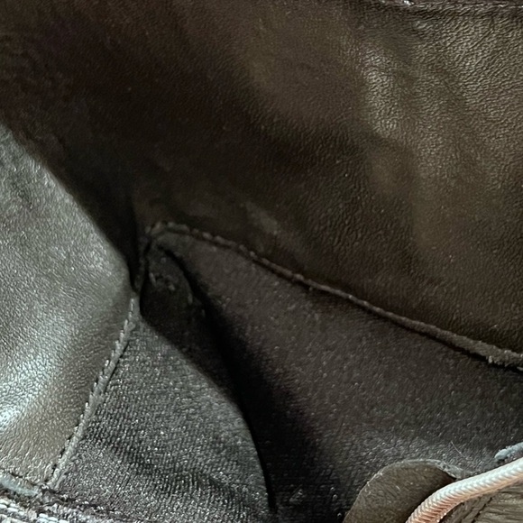 NWT.  Cumbia Black Chunky Heeled Leather Boots - Picture 9 of 10